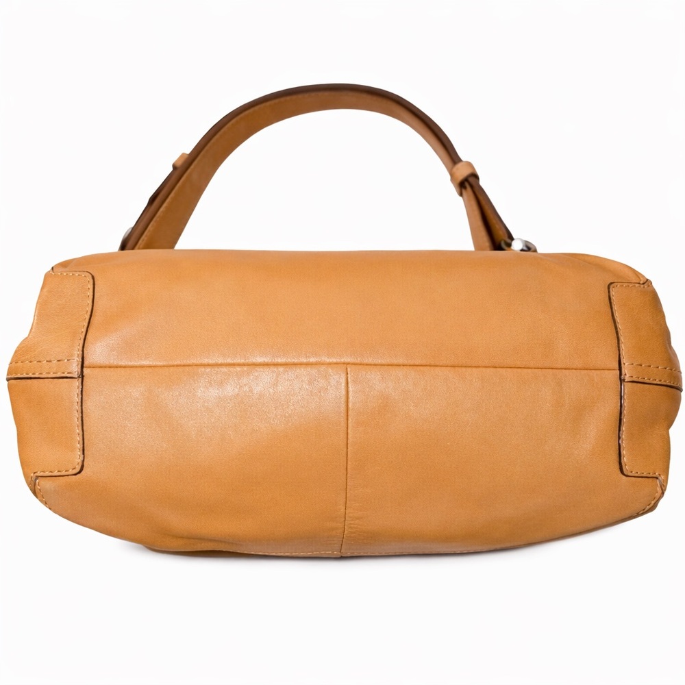 Coach F17489 East West Duffle Convertible Shoulder Bag Camel Tan Leather EUC - Picture 10 of 10